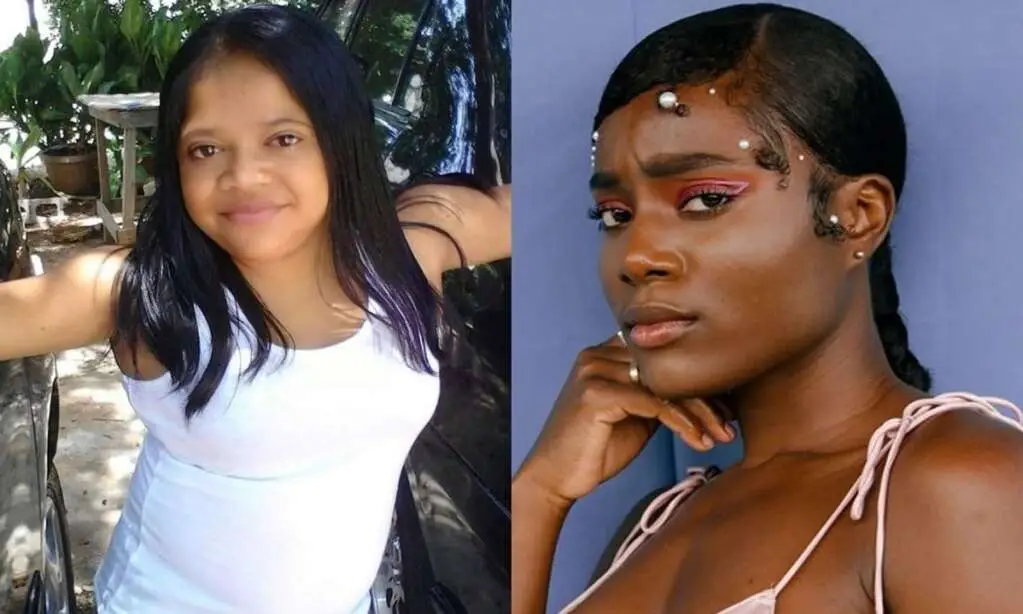 At left is Ordia Cordiel, who died from injuries she sustained in the crash. At right is reggae singer Sevana.